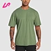 green oversized tee